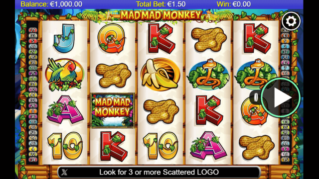 Игровой интерфейс Mad Mad Monkey 1