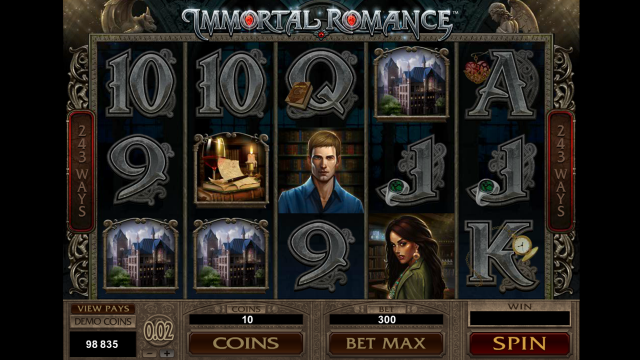 Игровой интерфейс Immortal Romance 4